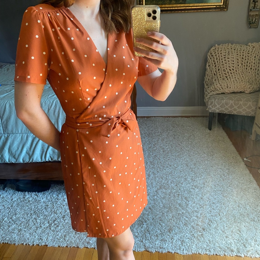 Orange Tie Dress